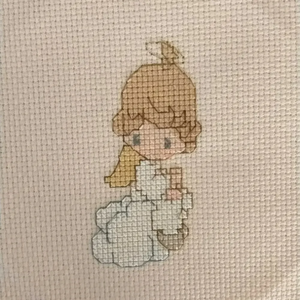 Cross Stitch Precious Moments Patterns & Aida Lot